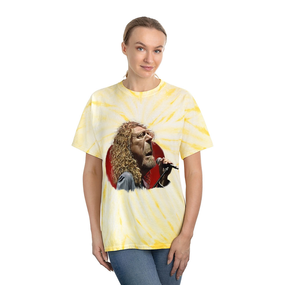 Thumbnail: Tie-Dye Tee, Robert Plant Caricature 