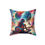Thumbnail: Faux Suede Square Pillow with Cover. Grateful Dead