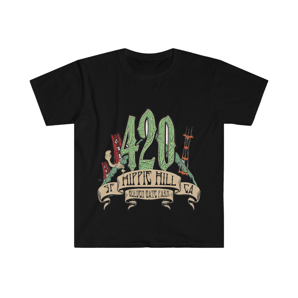 Soft Cotton T-Shirt. 420 Hippie Hill