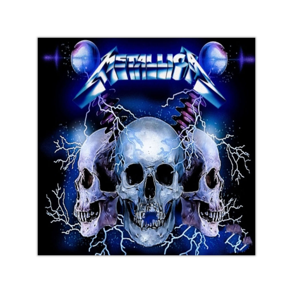 Square Vinyl Stickers. Metallica