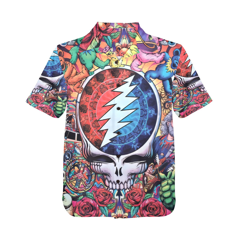 Thumbnail: Men's All Over Print Hawaiian Shirt, Grateful Dead