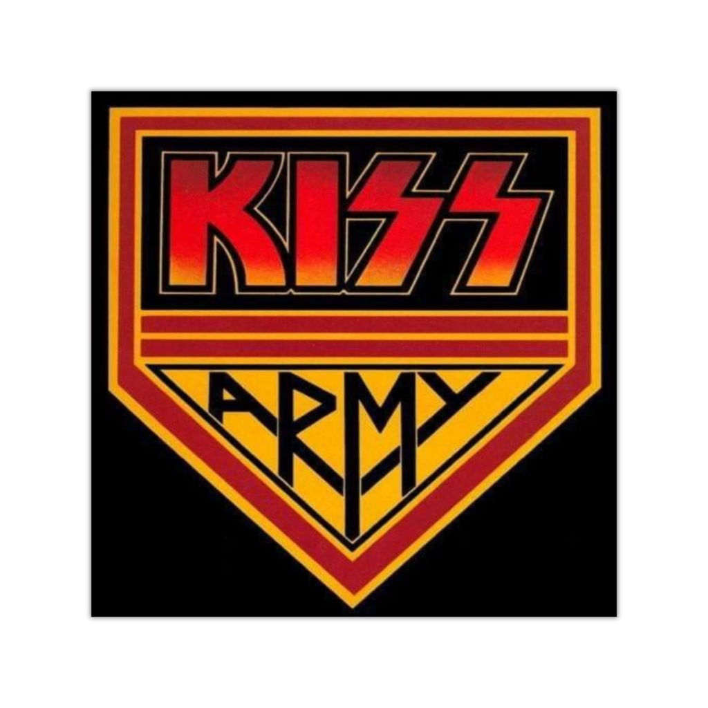Square Vinyl Stickers. Kiss Army
