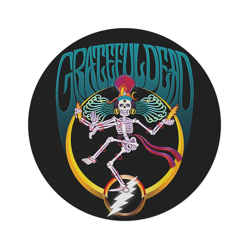 Round Rug. Grateful Dead Carpet