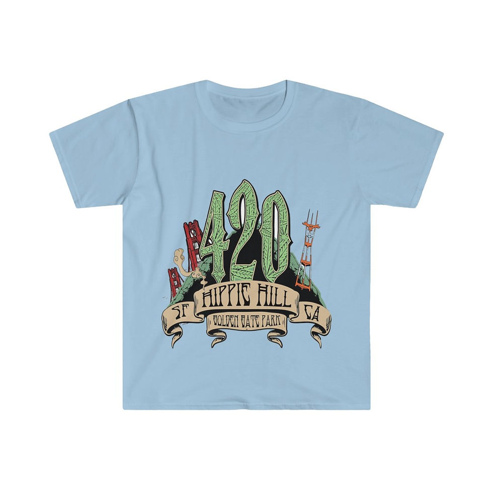Thumbnail: Soft Cotton T-Shirt. 420 Hippie Hill