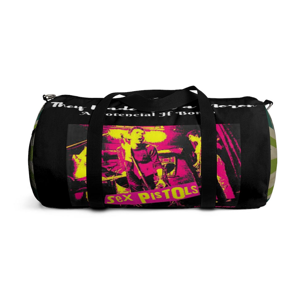 Thumbnail: Duffel Bag Sex Pistols. Travel Bag. Rare Special Edition