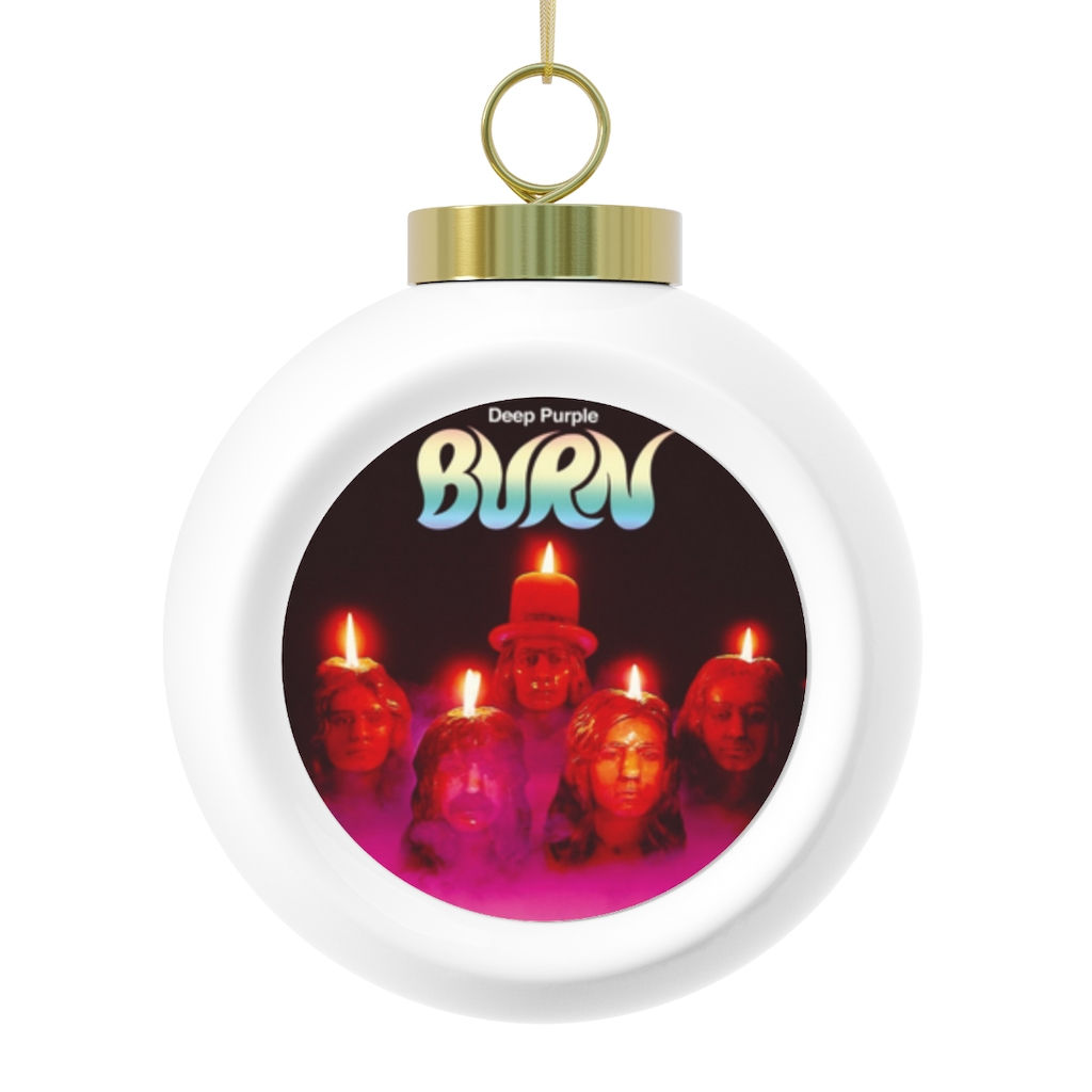 Christmas Ball Ornament, Deep Purple. Burn