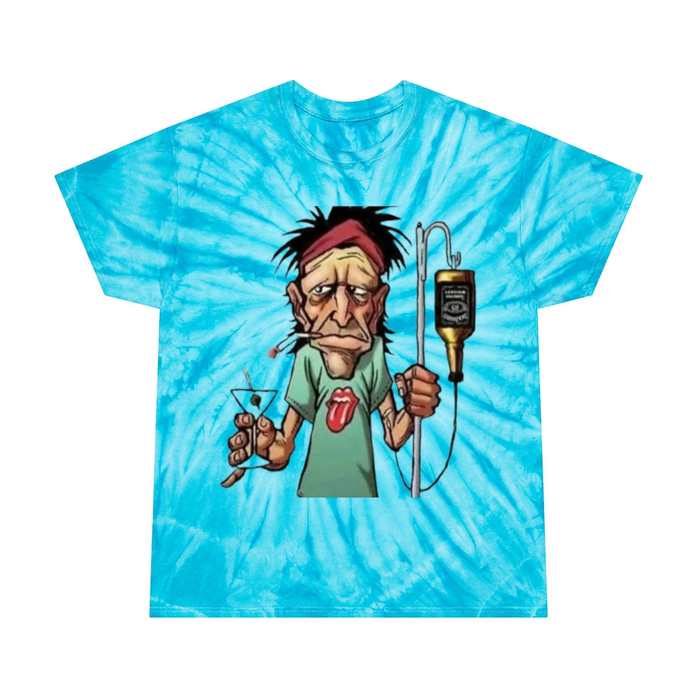 Tie-Dye Tee, The Keith Richard Caricature
