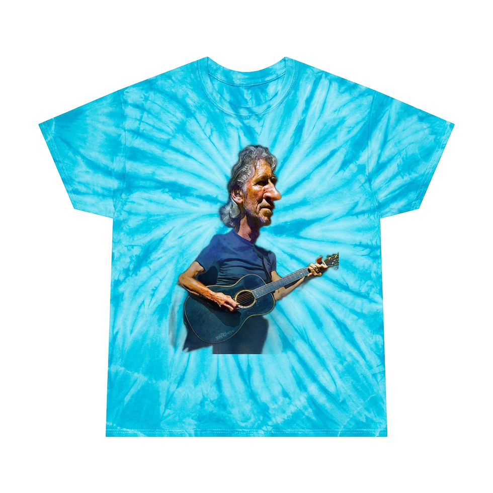 Tie-Dye Tee, Roger Water Caricature