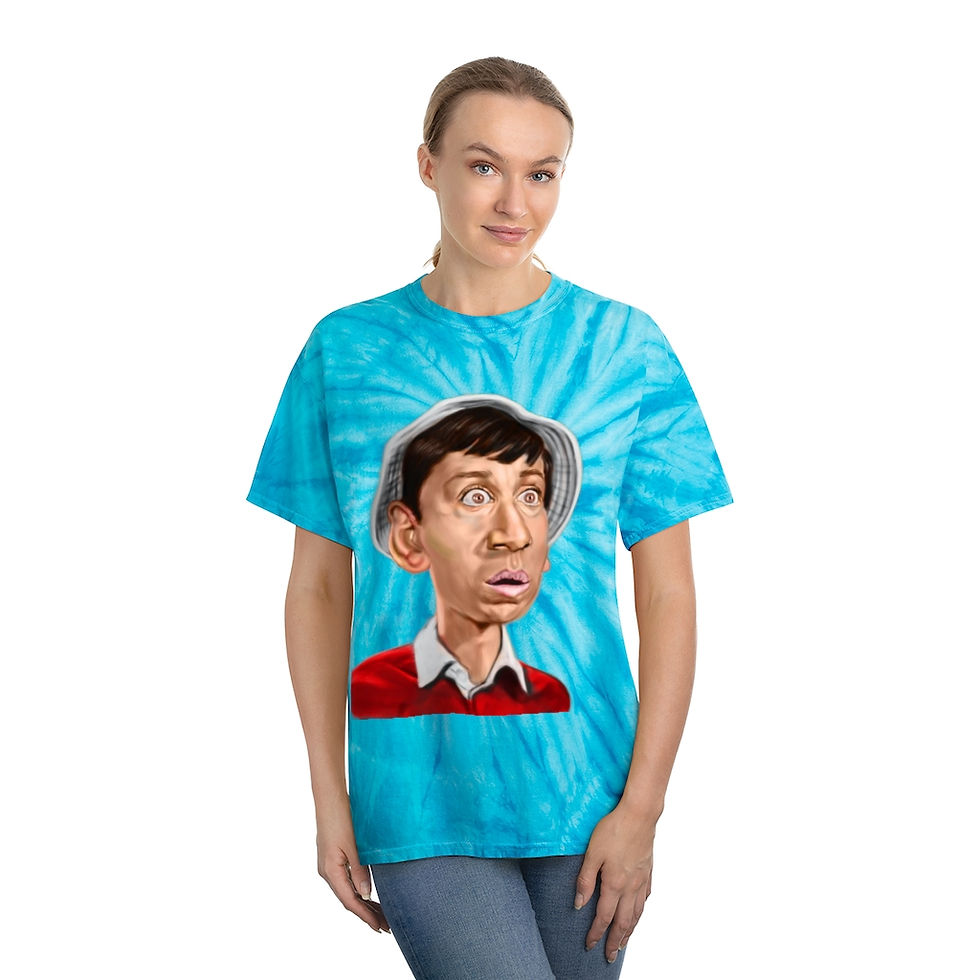 Thumbnail: Tie-Dye Tee, Gilligan Caricature 