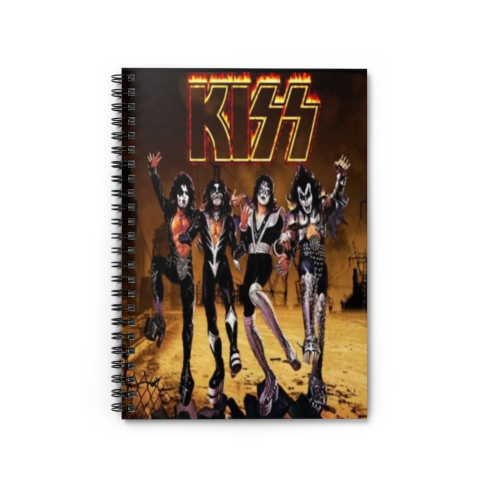 Spiral Notebook - Kiss Destroyer Wasteland