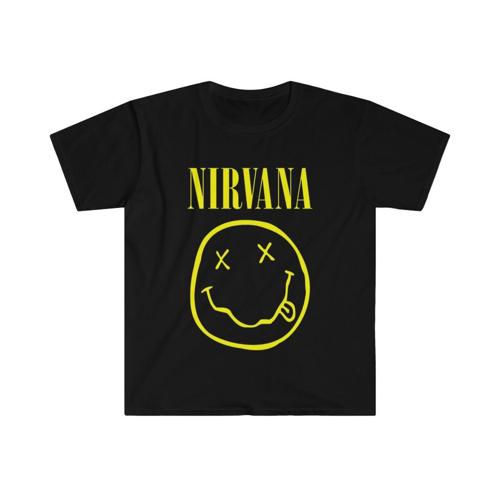 Soft Cotton T Shirt. Nirvana