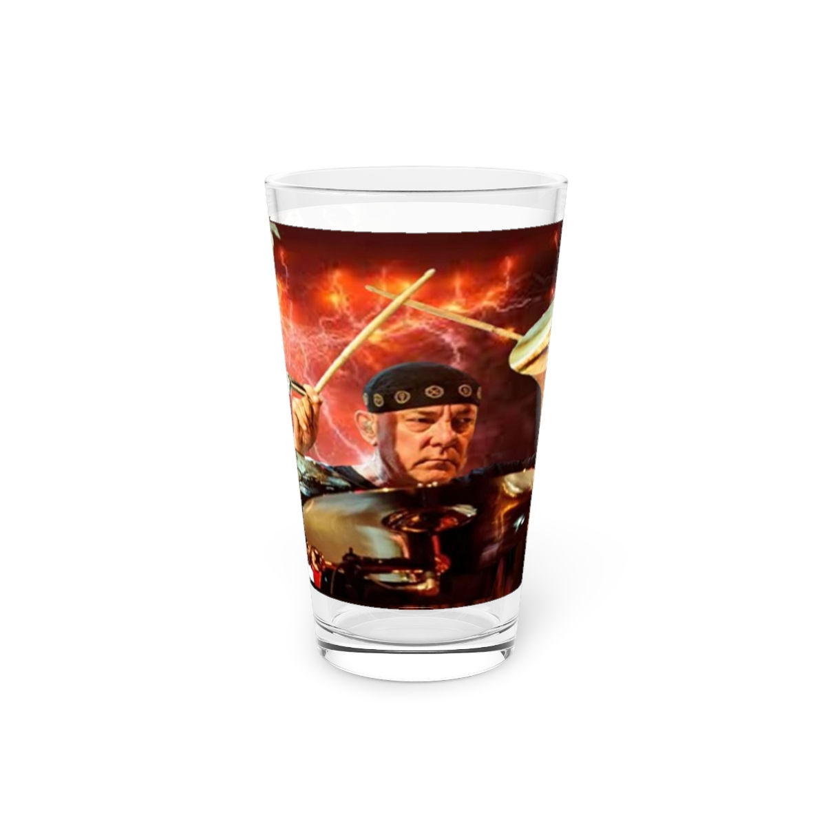 Beer Pint Glass, Rush Neil Peart