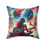 Thumbnail: Faux Suede Square Pillow with Cover. Grateful Dead