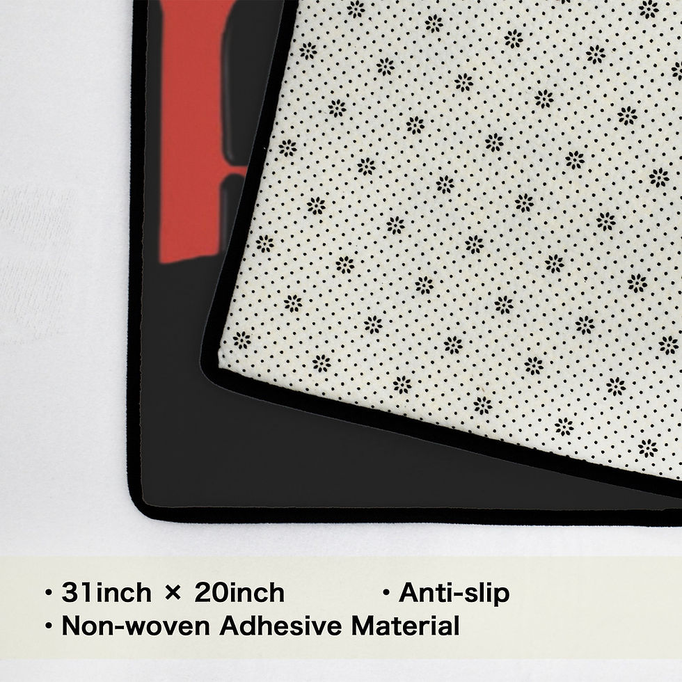 Thumbnail: Area Rug with Black Binding. Rush Starman
