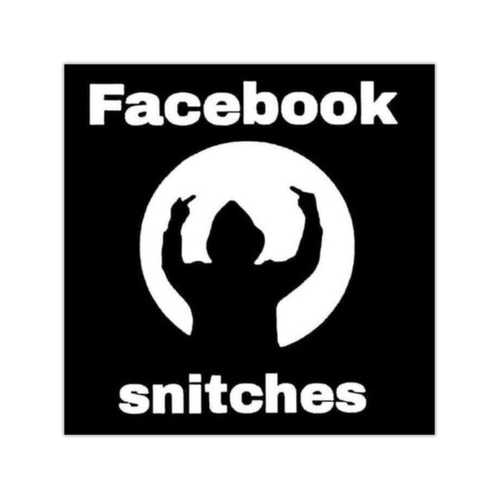 Square Vinyl Stickers. Facebook