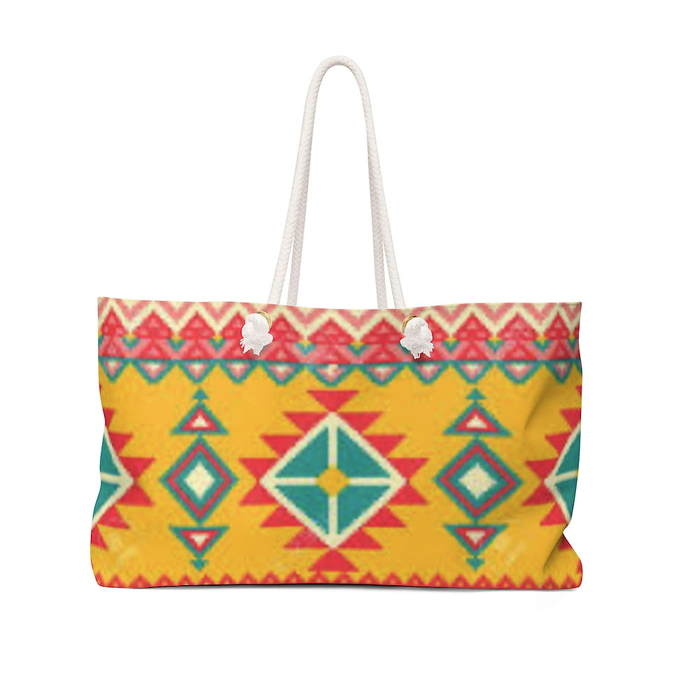 Weekender Tote Bag. Southwest Pattern