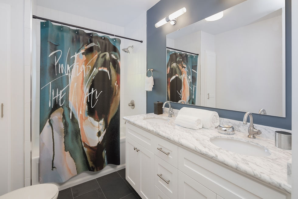 Thumbnail: Pink Floyd Printed Shower Curtain. Rock Music