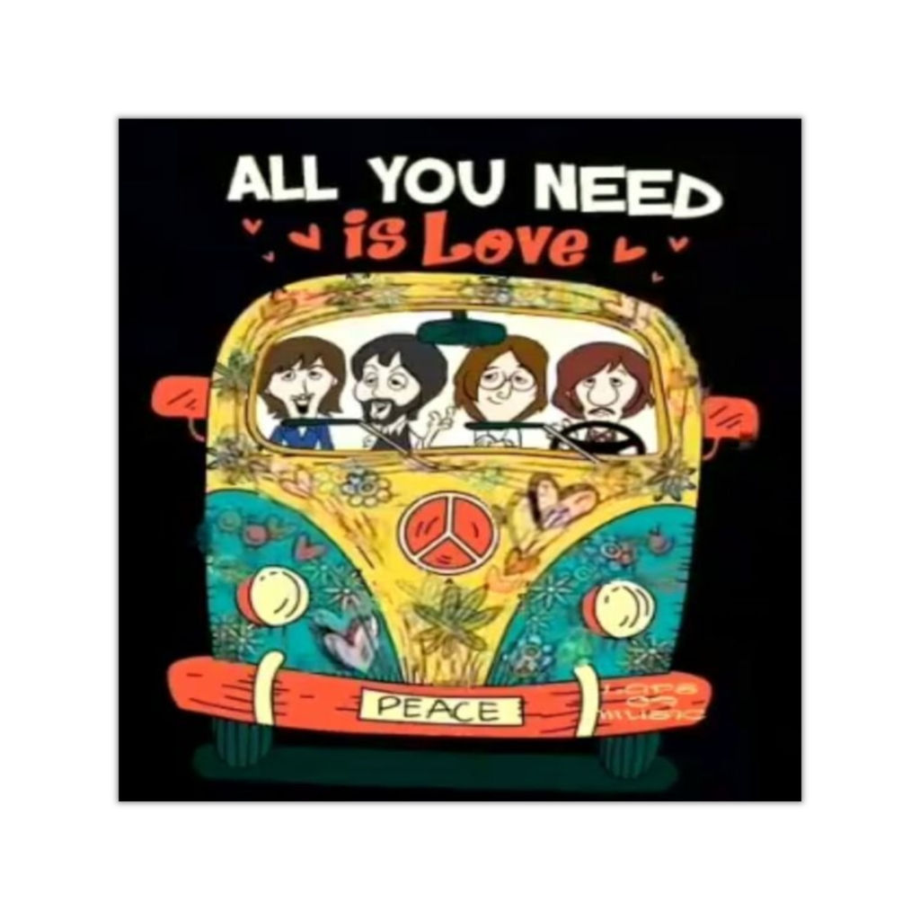 Square Vinyl Stickers. The Beatles