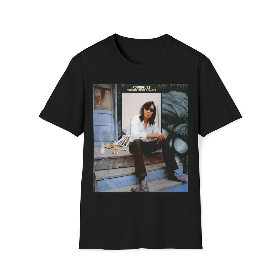 Thumbnail: Unisex Soft Cotton T-Shirt. Coming From Reality. Sixto Rodriguez
