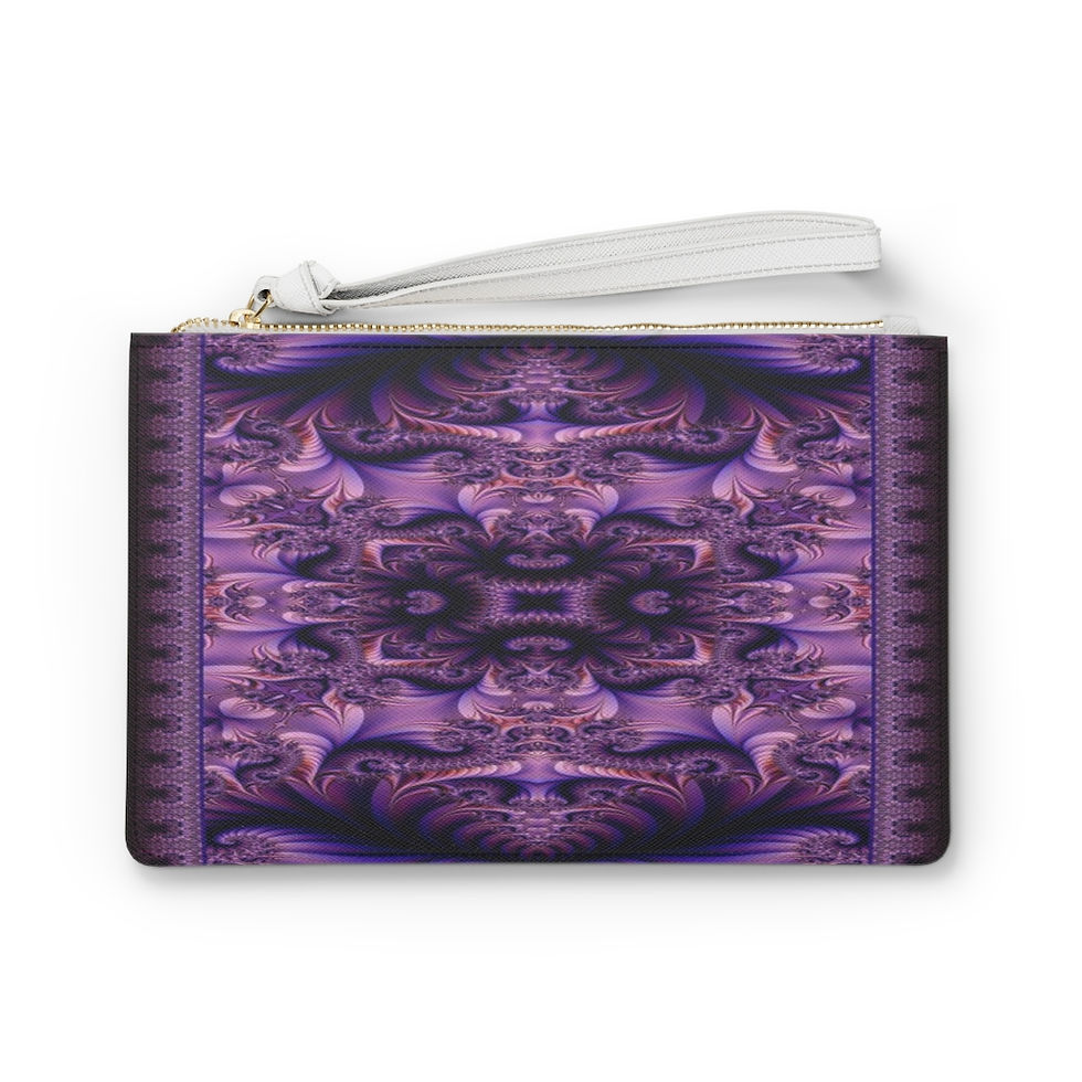 Thumbnail: Clutch Bag Vegan Leather. Purple Dream