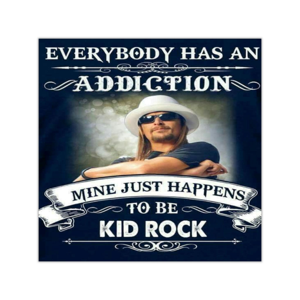 Square Vinyl Stickers. Kid Rock