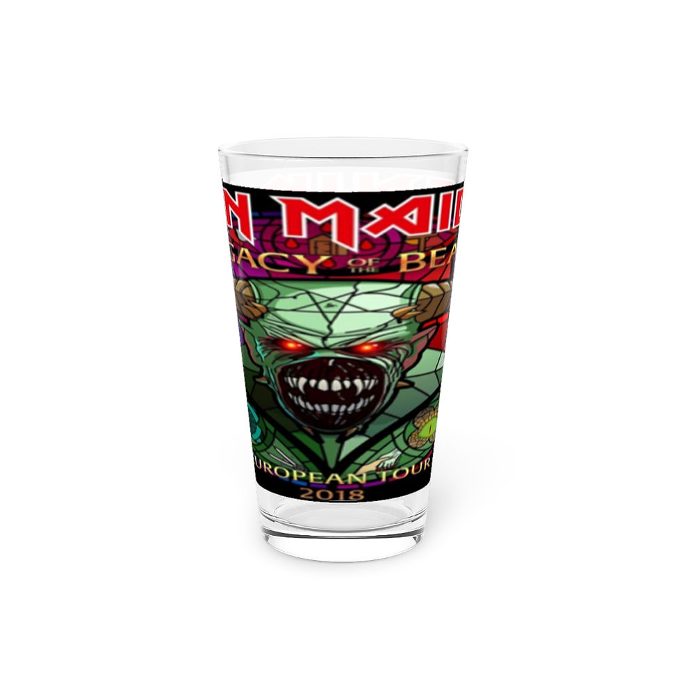 Thumbnail: Beer Pint Glass, 16oz. Iron Maiden