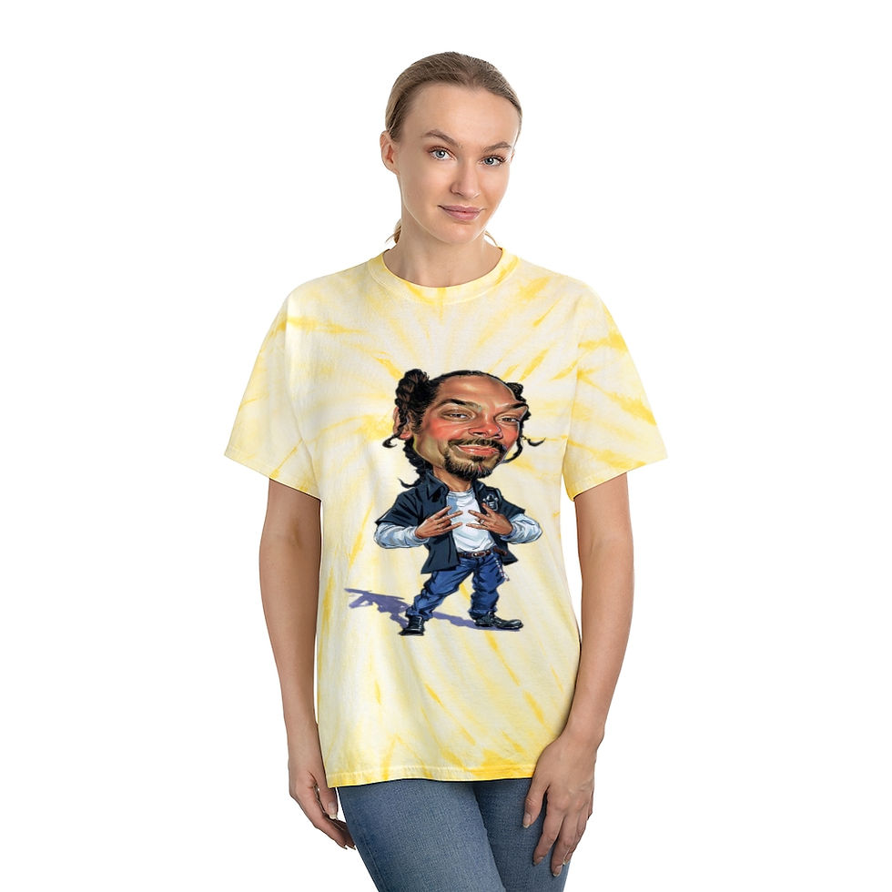 Thumbnail: Tie-Dye Tee, Snoop Dog Caricature 