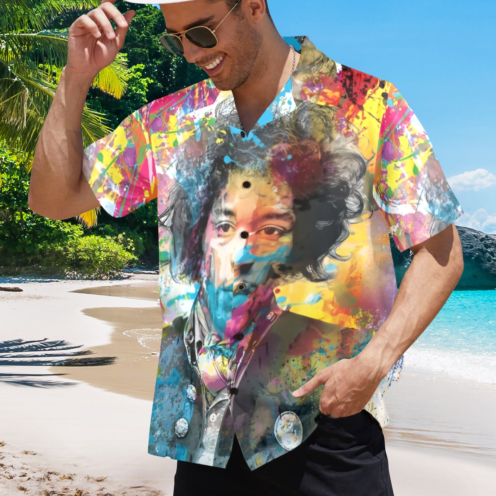 Hawaiian Shirt. Jimi Hendrix