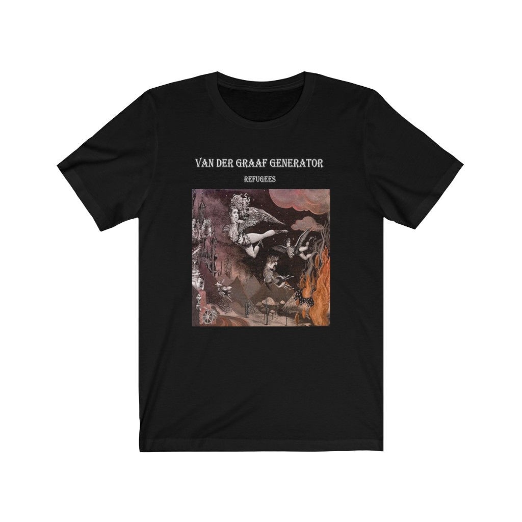 Cotton Short Sleeve T Shirt. Van Der Graff Generator