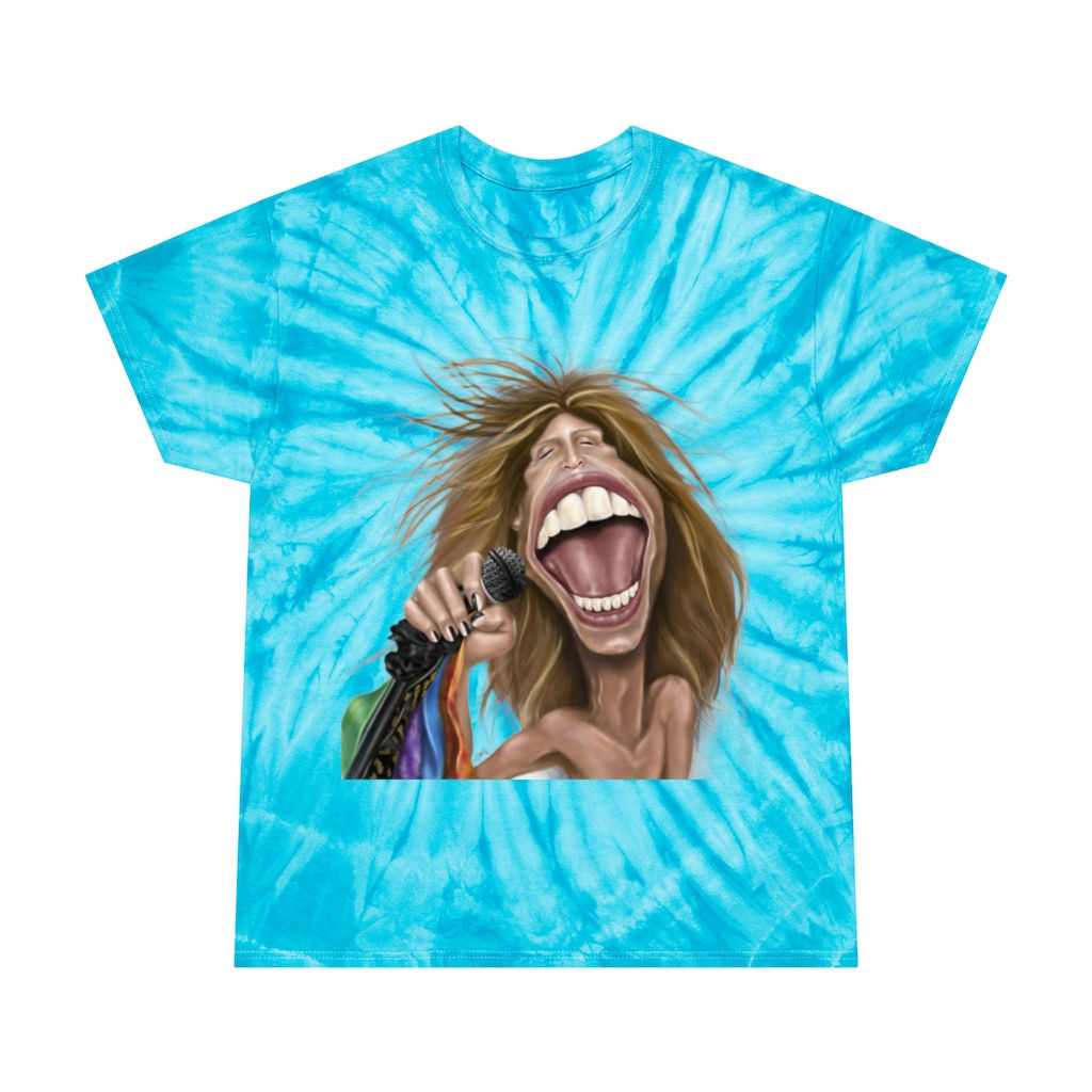 Tie-Dye Tee, Steven Tyler Caricature 