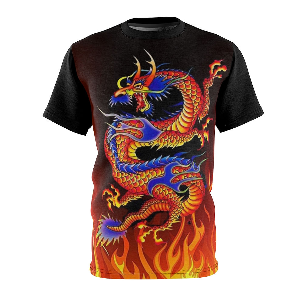 Dragon and Flames T Shirt