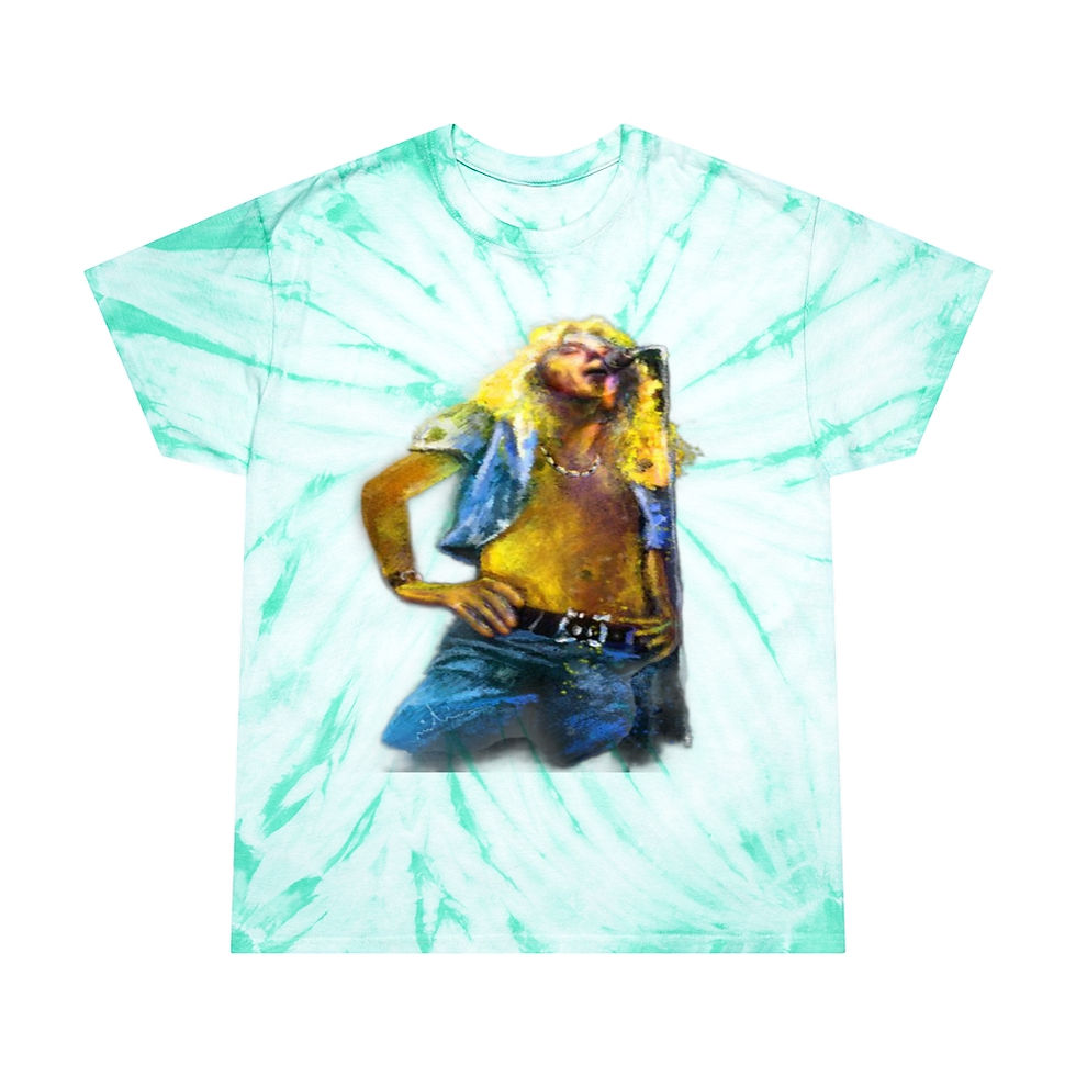 Thumbnail: Tie-Dye Tee, The Robert Plant Caricature 