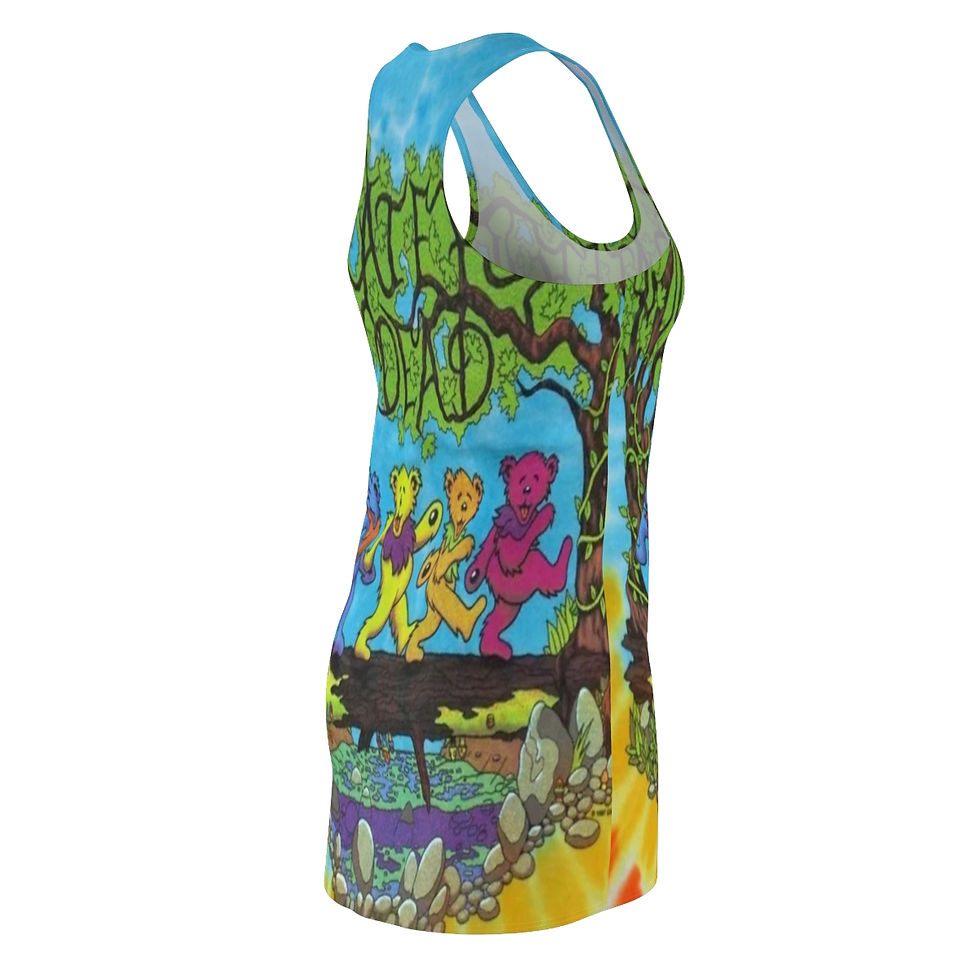 Thumbnail: Women's Cut & Sew Racerback Dress. Grateful Dead Bears