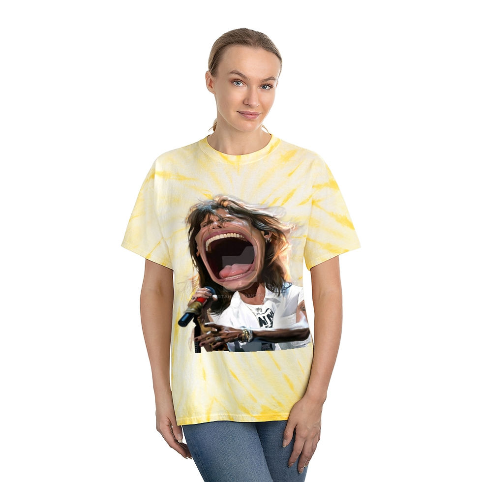 Thumbnail: Tie-Dye Tee, Steve Tyler Caricature 