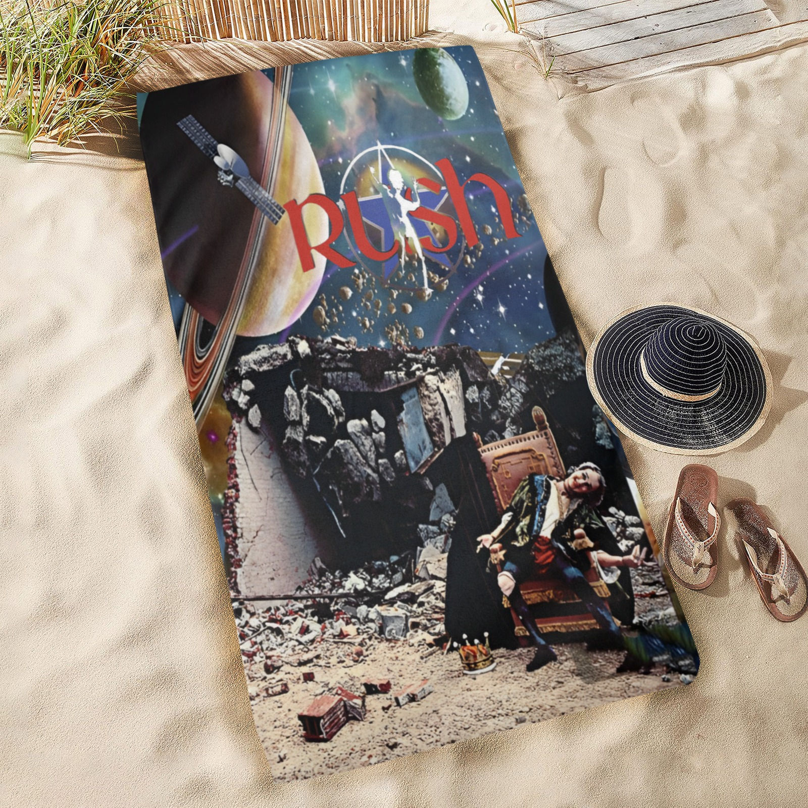 Beach Towel 31"x71" Rush, A Farewell To Kings