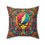 Thumbnail: Faux Suede Square Pillow with Cover. Grateful Dead