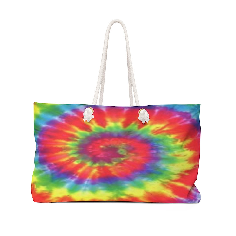 Weekender Tote Bag. Tie Dye