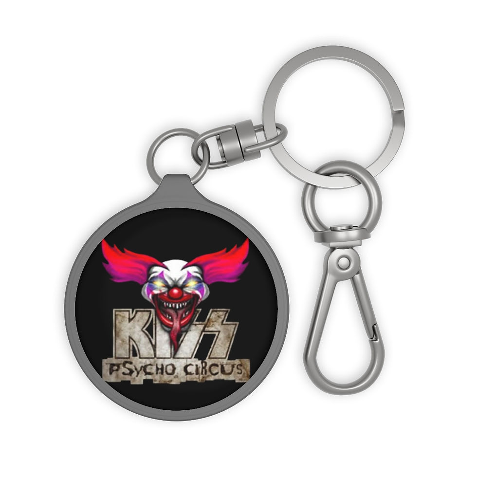 Key Ring Tag. Kiss Psycho Circus