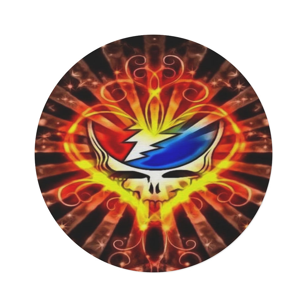 Round Rug. Grateful Dead Carpet