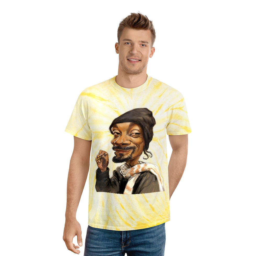 Thumbnail: Tie-Dye Tee, Snoop Doog Caricature 