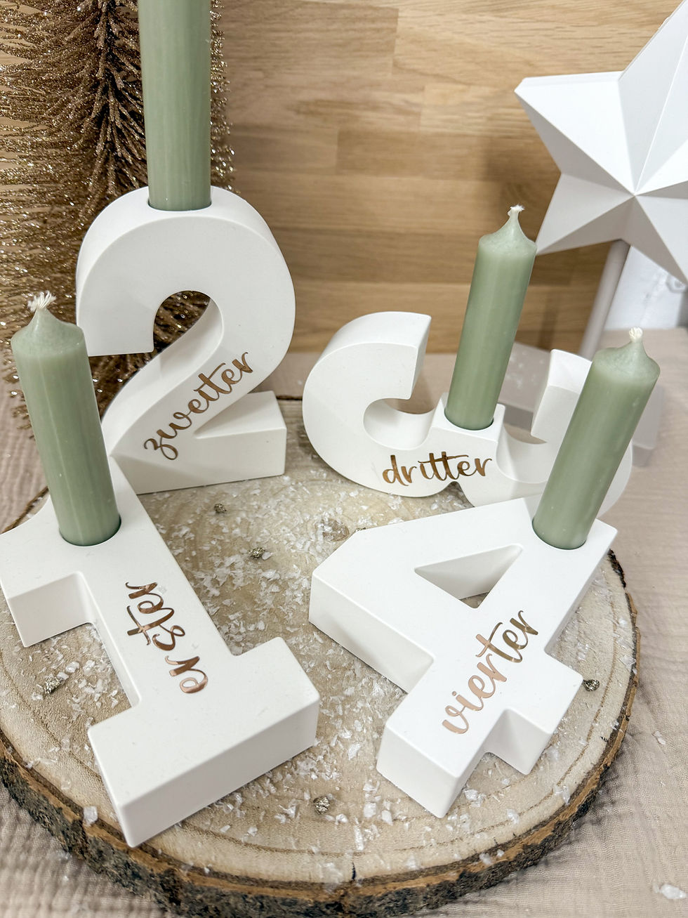 moderner Adventskranz