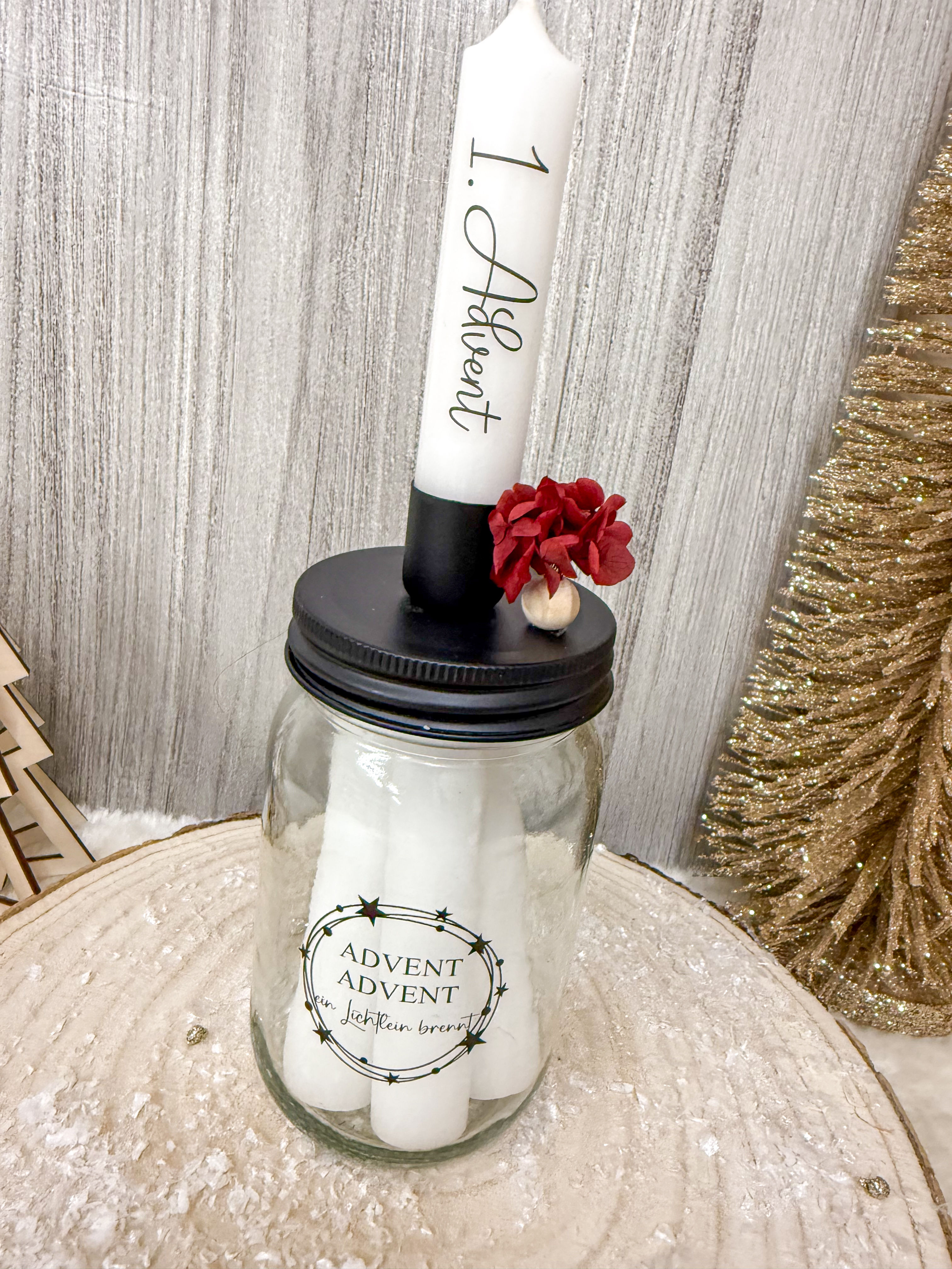 Advent im Glas