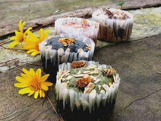 Bánh bông lan thuần chay rực rỡ sắc màu ^^