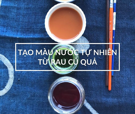 Hướng dẫn vẽ màu nước tự nhiên từ rau củ