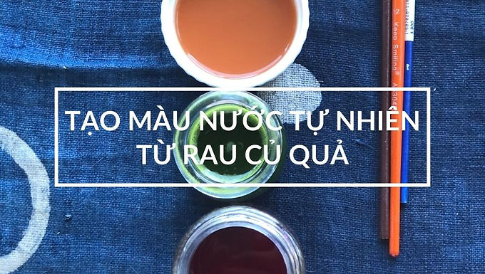 Hướng dẫn vẽ màu nước tự nhiên từ rau củ
