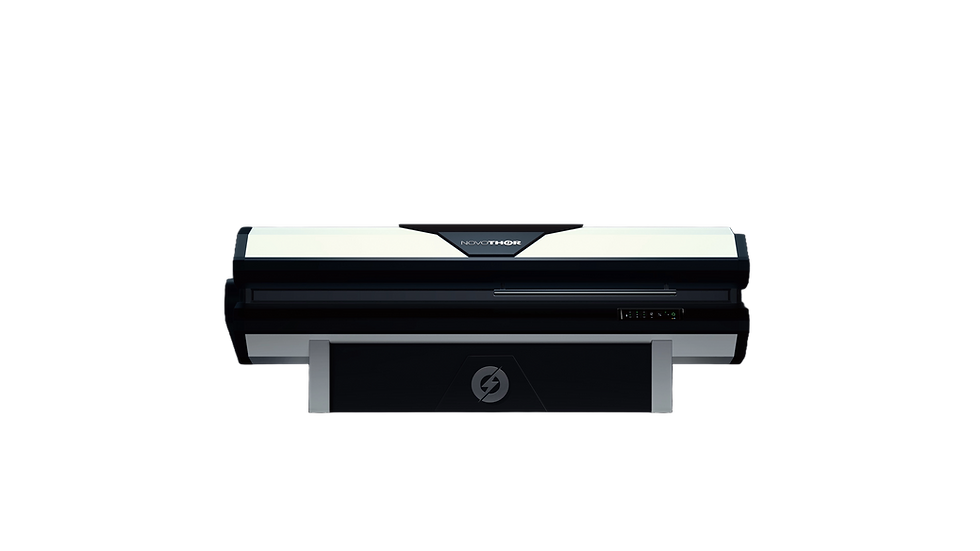 NovoTHOR LED red light therapy bed in closed position