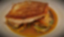 Seared Goldband Snapper, mussels, clams, Thai veg, Thai broth in a bowl