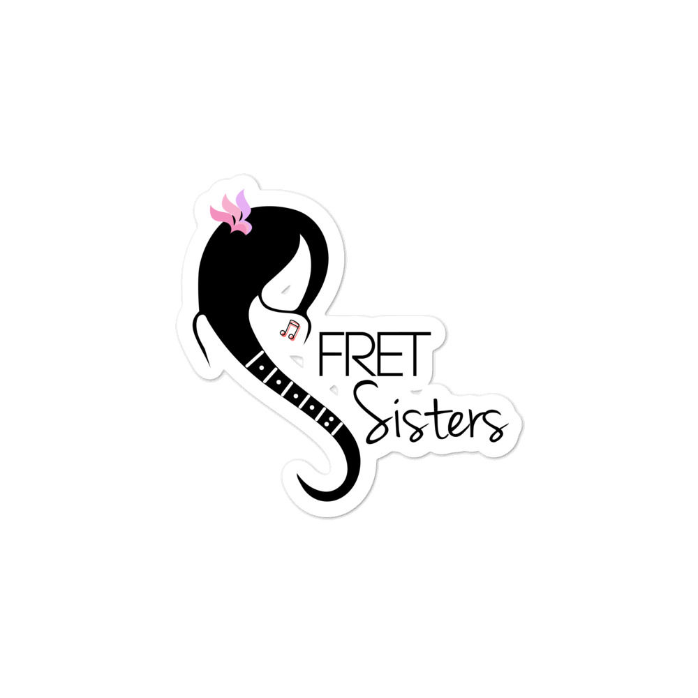Fret Sisters Bubble-free stickers