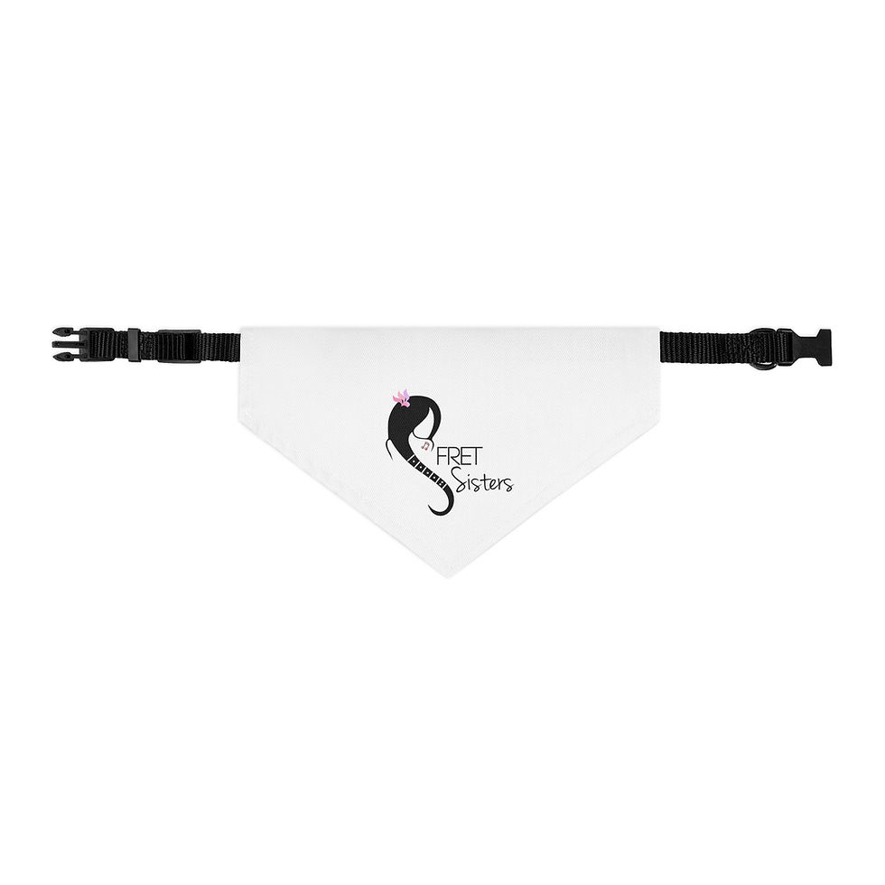 Thumbnail: Fret Sisters Pet bandana collar