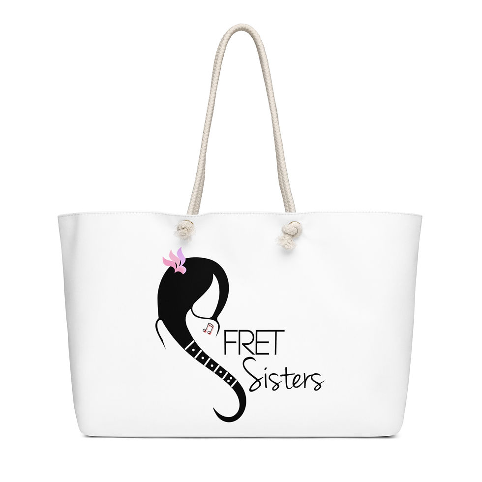 Fret Sisters Oversized weekender bag